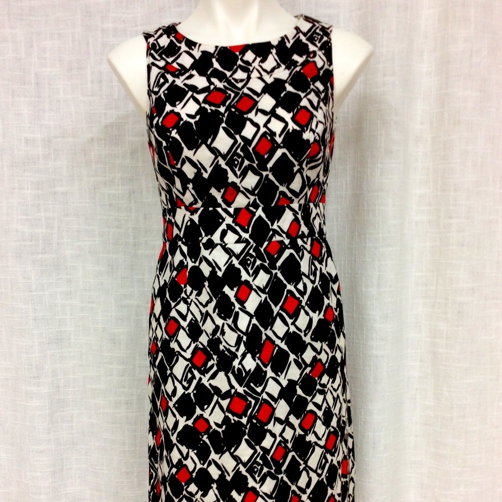 Talbots Petite Sleeveless Multicolored Dress